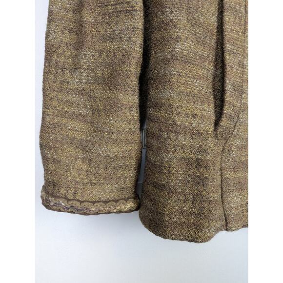 Vintage St John Santana Knit Sweater Jacket Green/Brown 14 - Picture 8 of 10